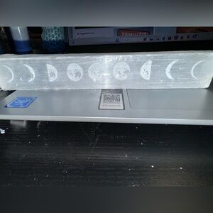 BRAND NEW moon phase selenite wand still in plastic